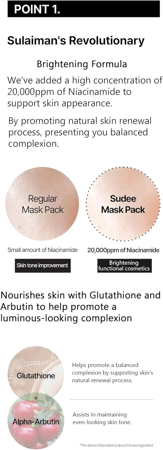 Brightening & Even Tone Facial Mask with Niacinamide - Visibly Radiant Complexion Daily Gentle Care for All Skin Types Korean Skincare 5 Sheets Per Box, 30g Each - Image 5