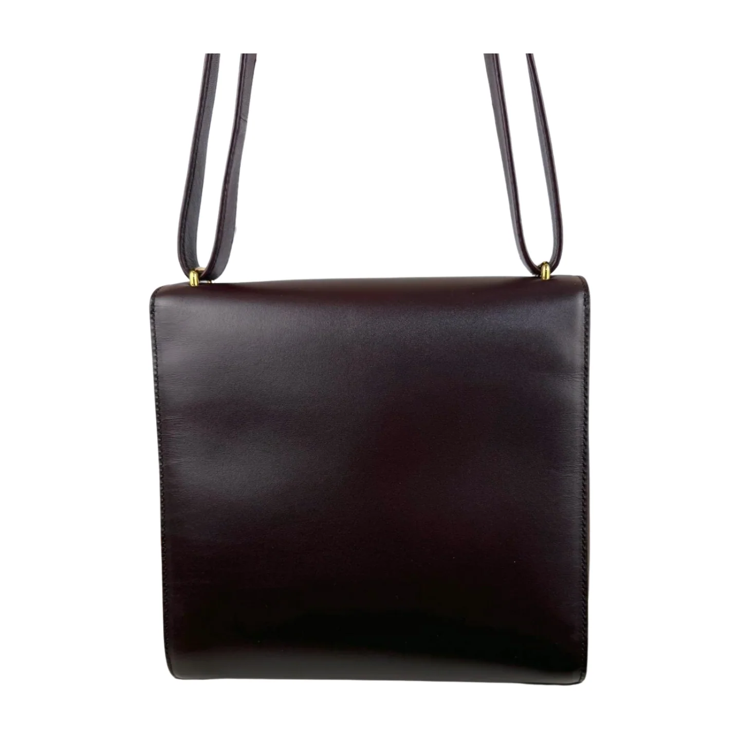 Bottega Veneta | Vintage Logo Flap Bag in Burgundy Leather (Excellent Condition) - Image 6