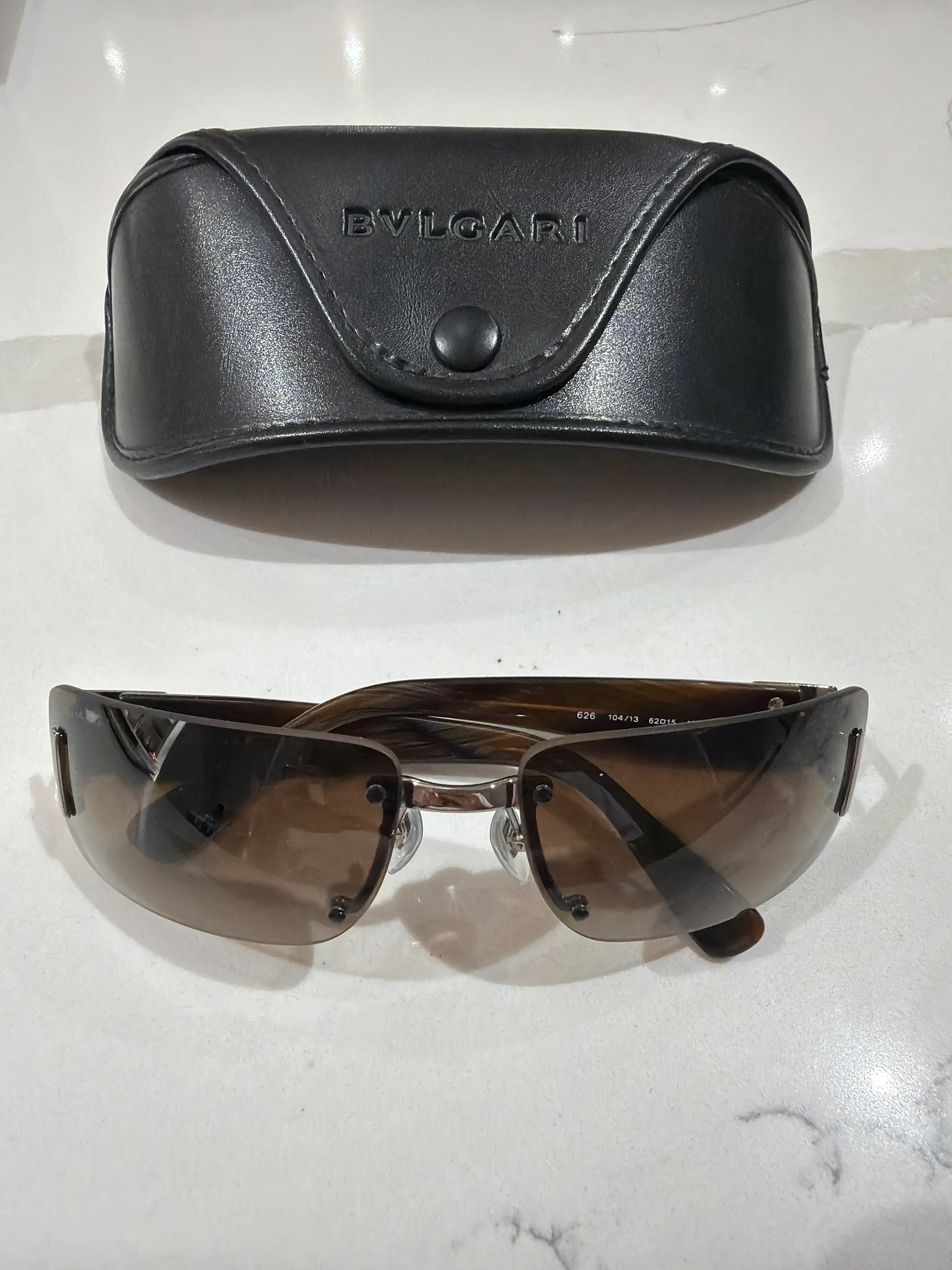Bvlgari | Brown Sunglasses with Silver Lenses