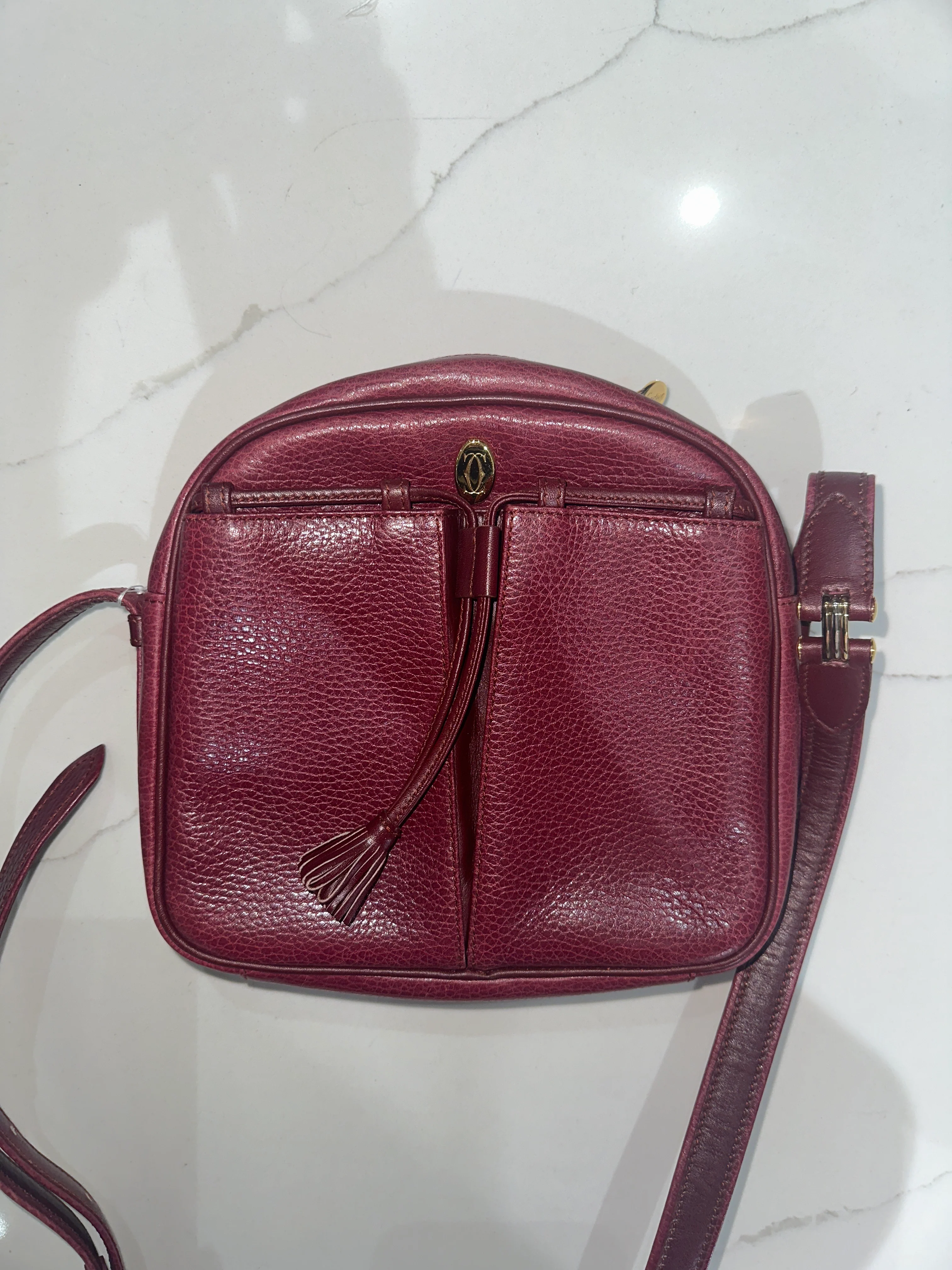 Cartier | Burgundy Leather Pouch - HV