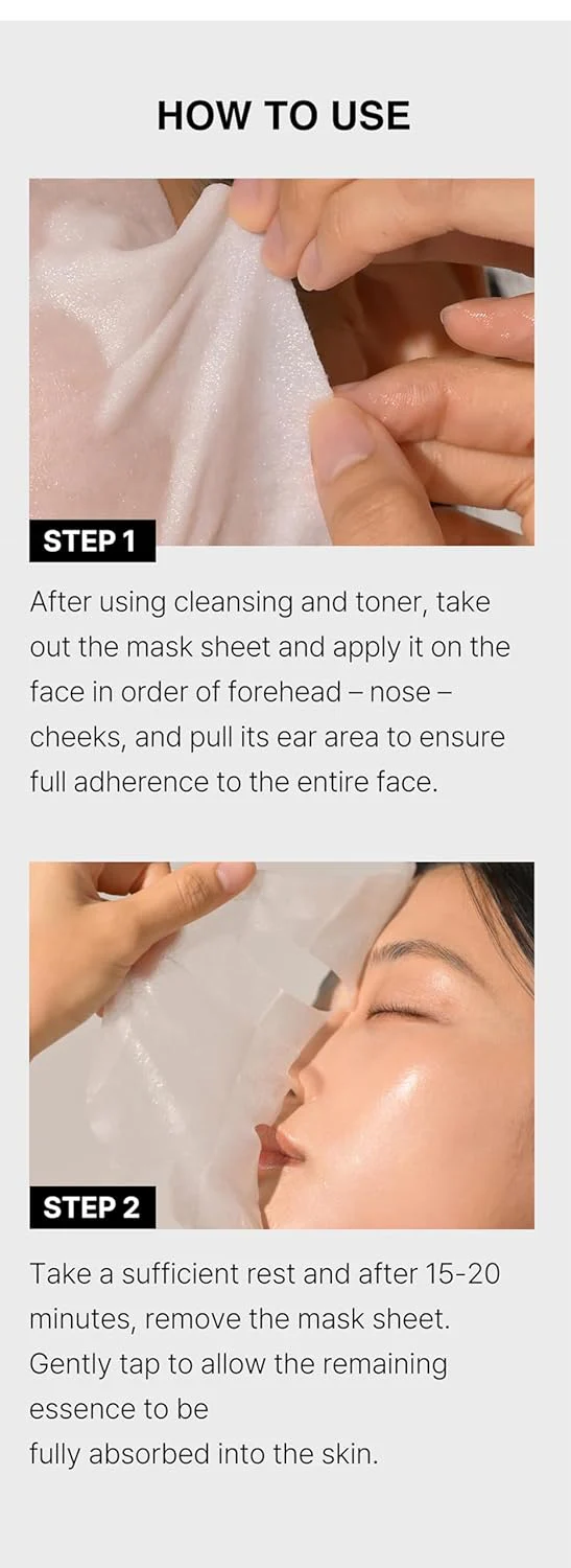 CERAMIDE HYDRATING SOOTHING MASK - Intense Moisture Barrier Support Calming for Sensitive Skin 5-Layer Hyaluronic Acid & Ceramide Sheet Mask Korean Skincare 5 Sheets, 30g Each - Image 9