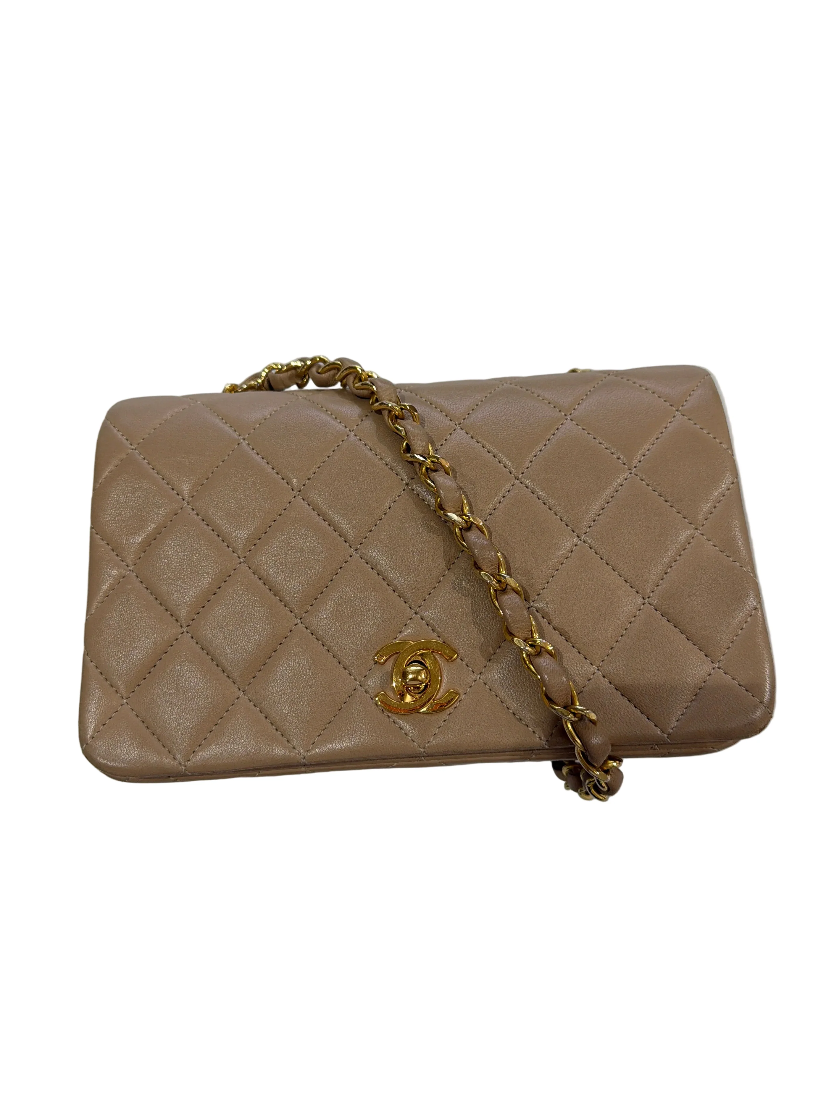 Chanel | Small Single Flap Bag in Beige (Good Condition) - Cons