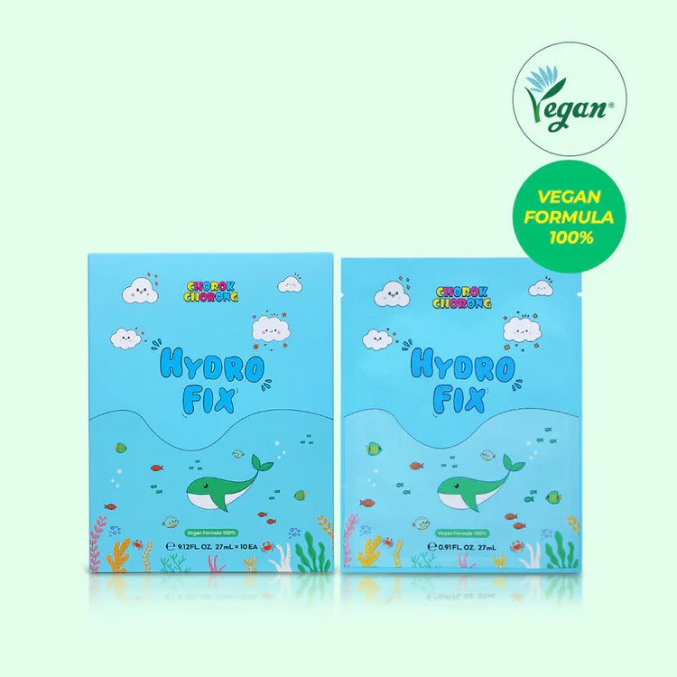 CHOROK CHORONG VEGAN HERB HYDROFIX MASK (27ml x 10PCS) - Image 5