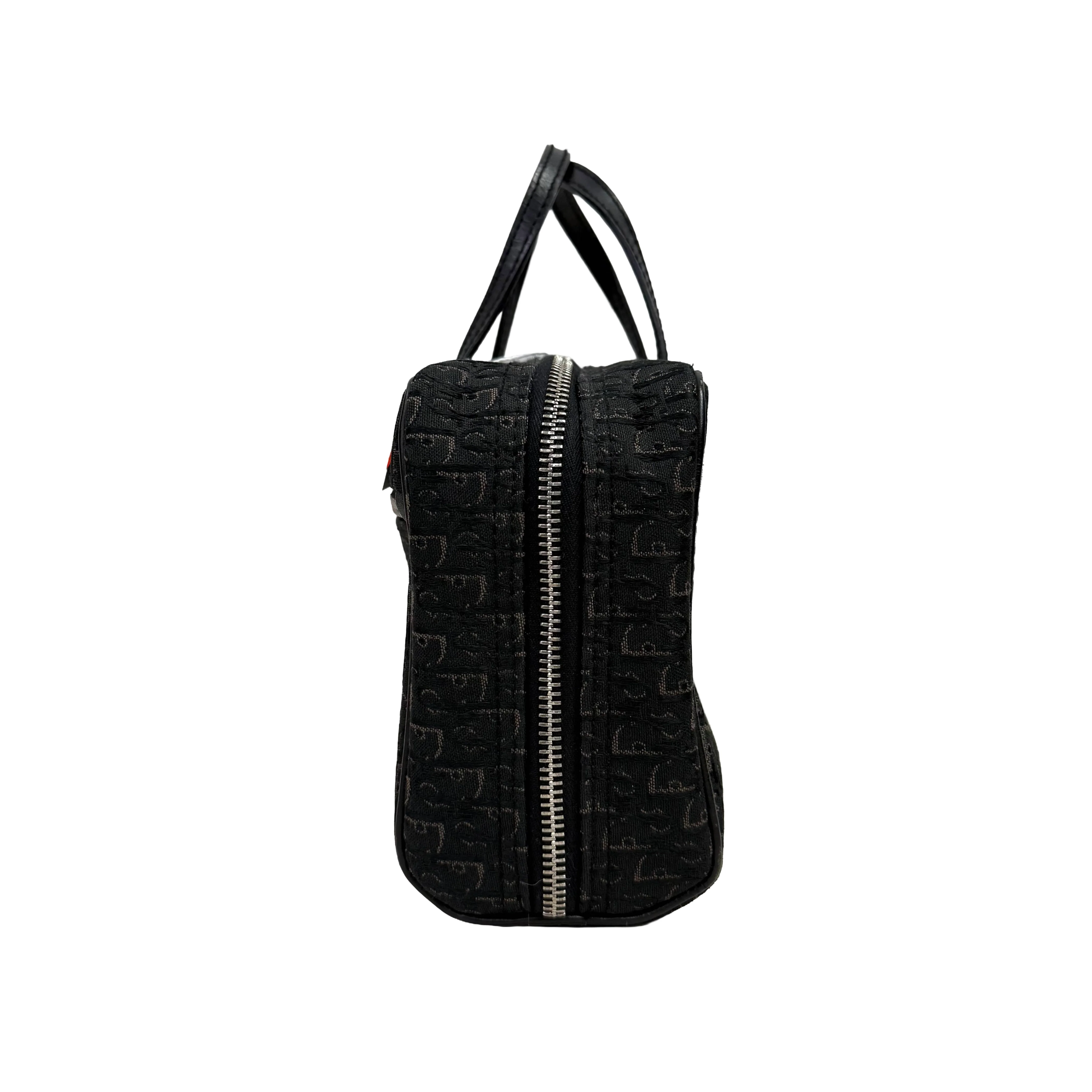 Christian Dior | Small Monogram Zip Tote – Black Canvas & Leather (Excellent Condition) - Image 3