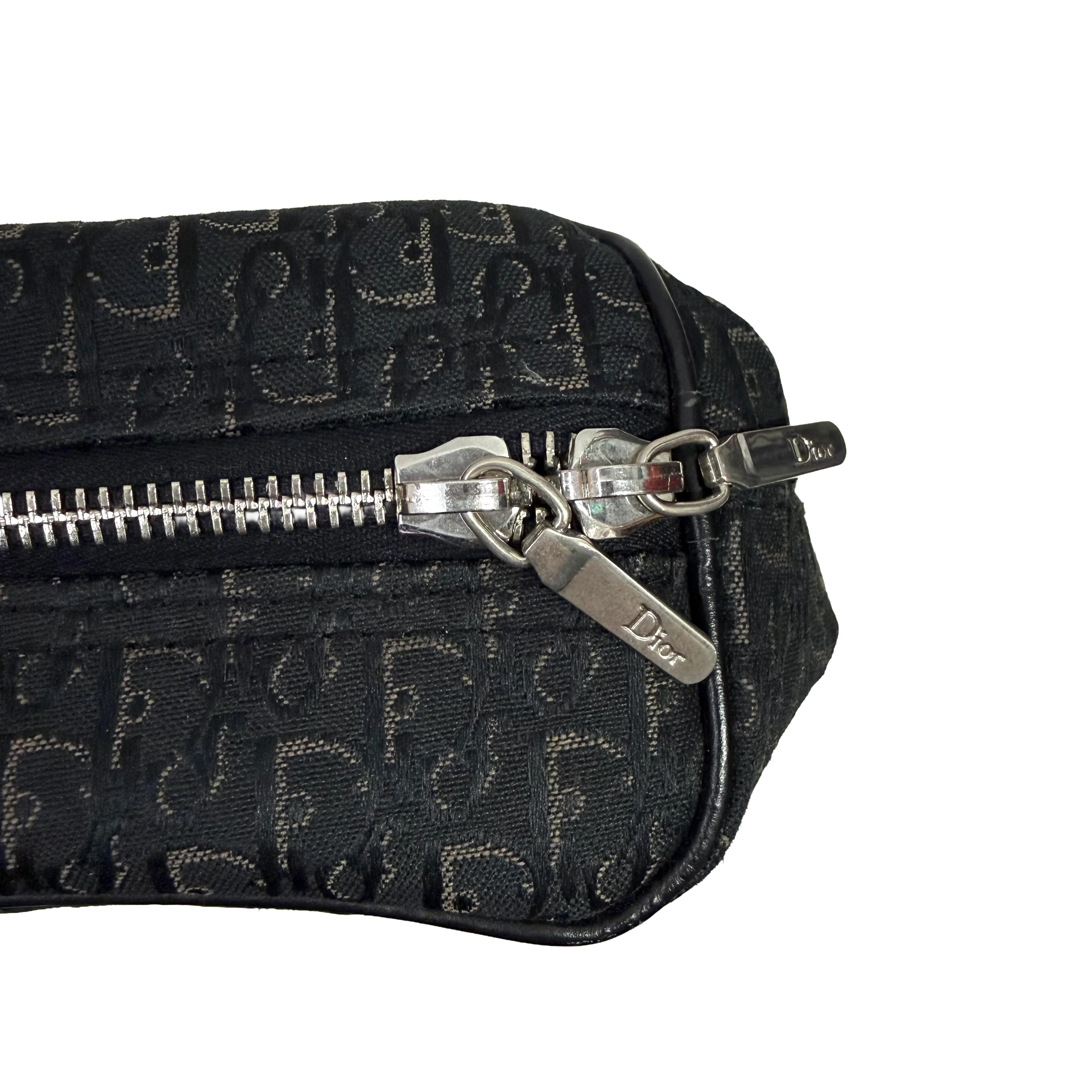 Christian Dior | Small Monogram Zip Tote – Black Canvas & Leather (Excellent Condition) - Image 4