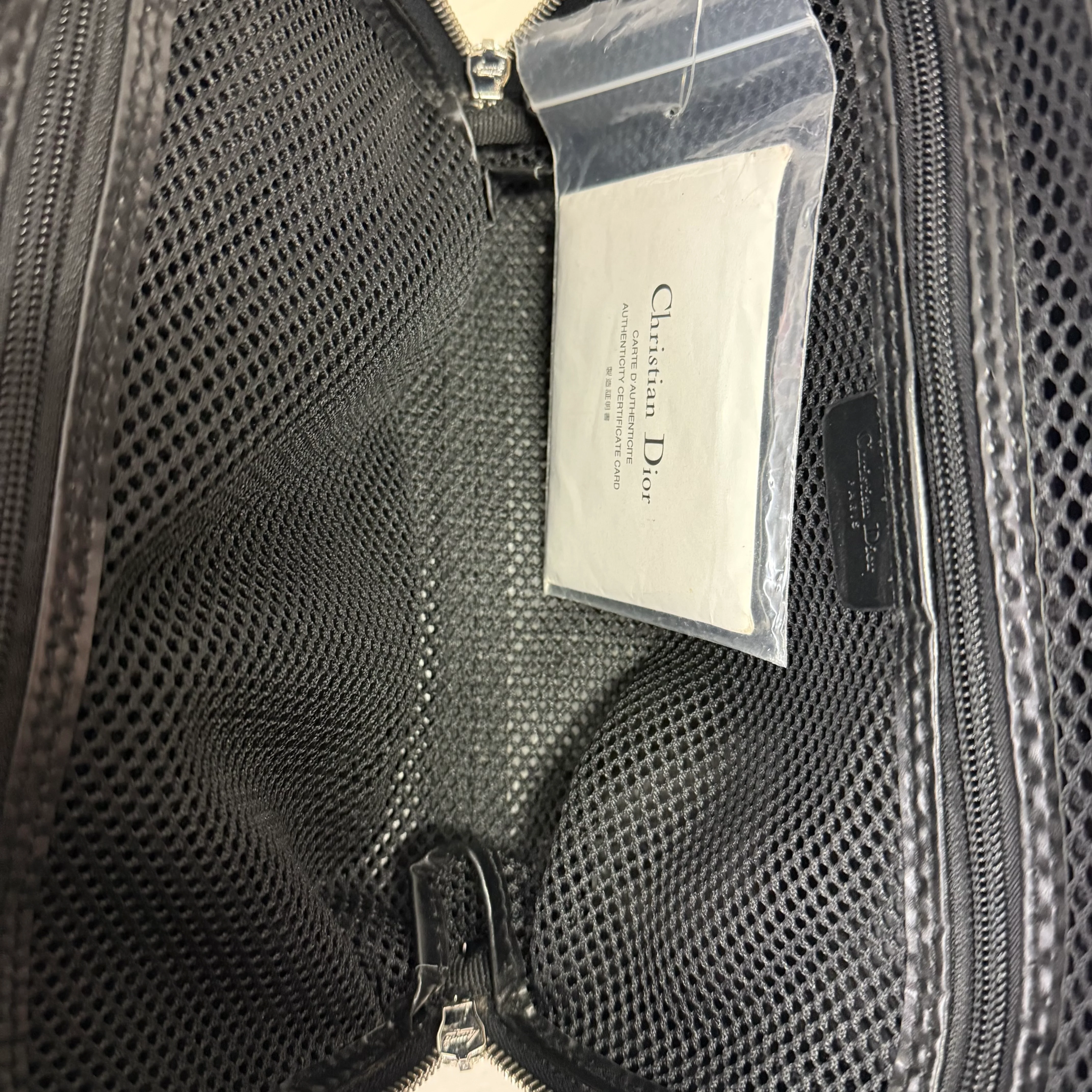 Christian Dior | Small Monogram Zip Tote – Black Canvas & Leather (Excellent Condition) - Image 5