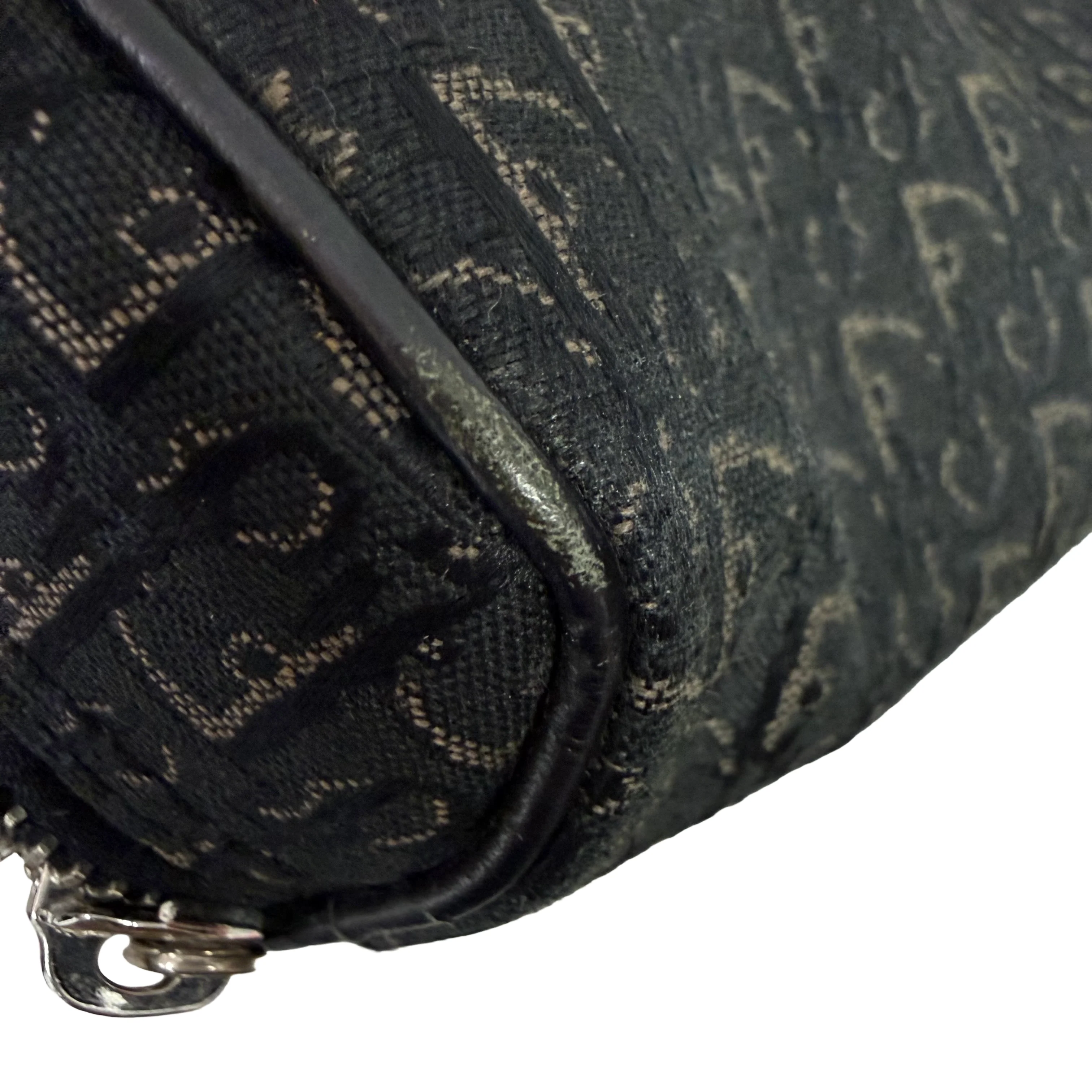 Christian Dior | Small Monogram Zip Tote – Black Canvas & Leather (Excellent Condition) - Image 6