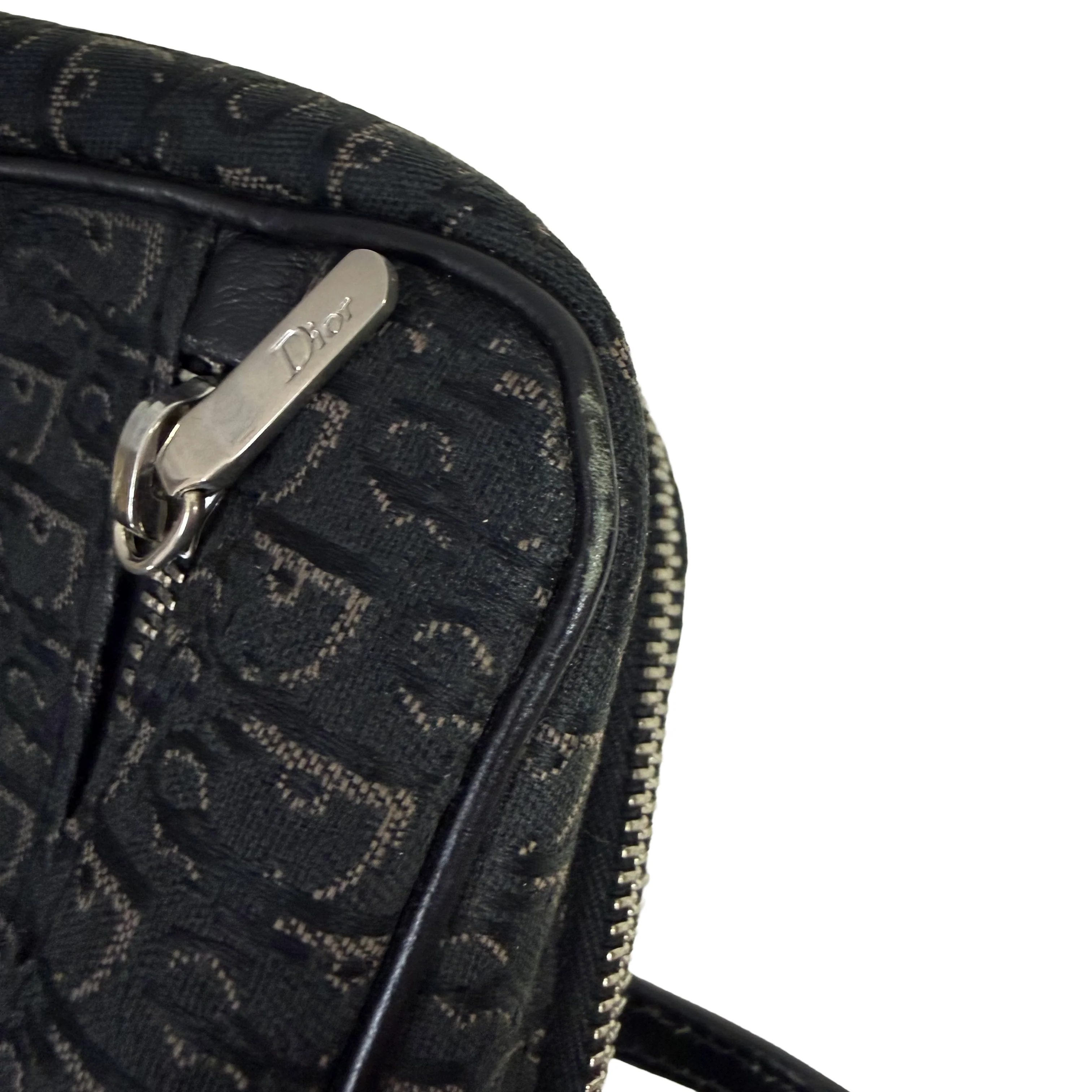 Christian Dior | Small Monogram Zip Tote – Black Canvas & Leather (Excellent Condition) - Image 8