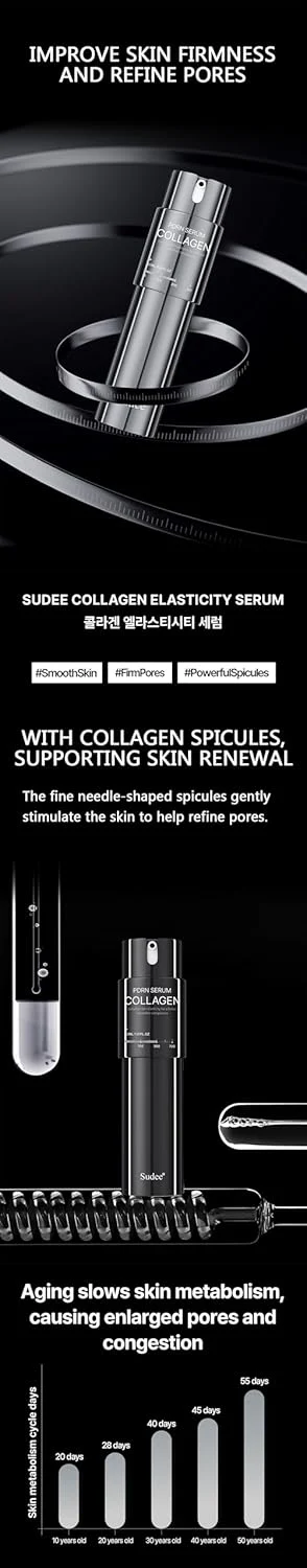 Colllagen PDRN Elasticity Serum 300 Spicule Microneedling Serum Salmon PDRN 30,000ppm Collagen Peptide Hydrating Moisturizing Firming Fine Lines Korean Skincare(30ml | 1.01 fl.oz.) - Image 9