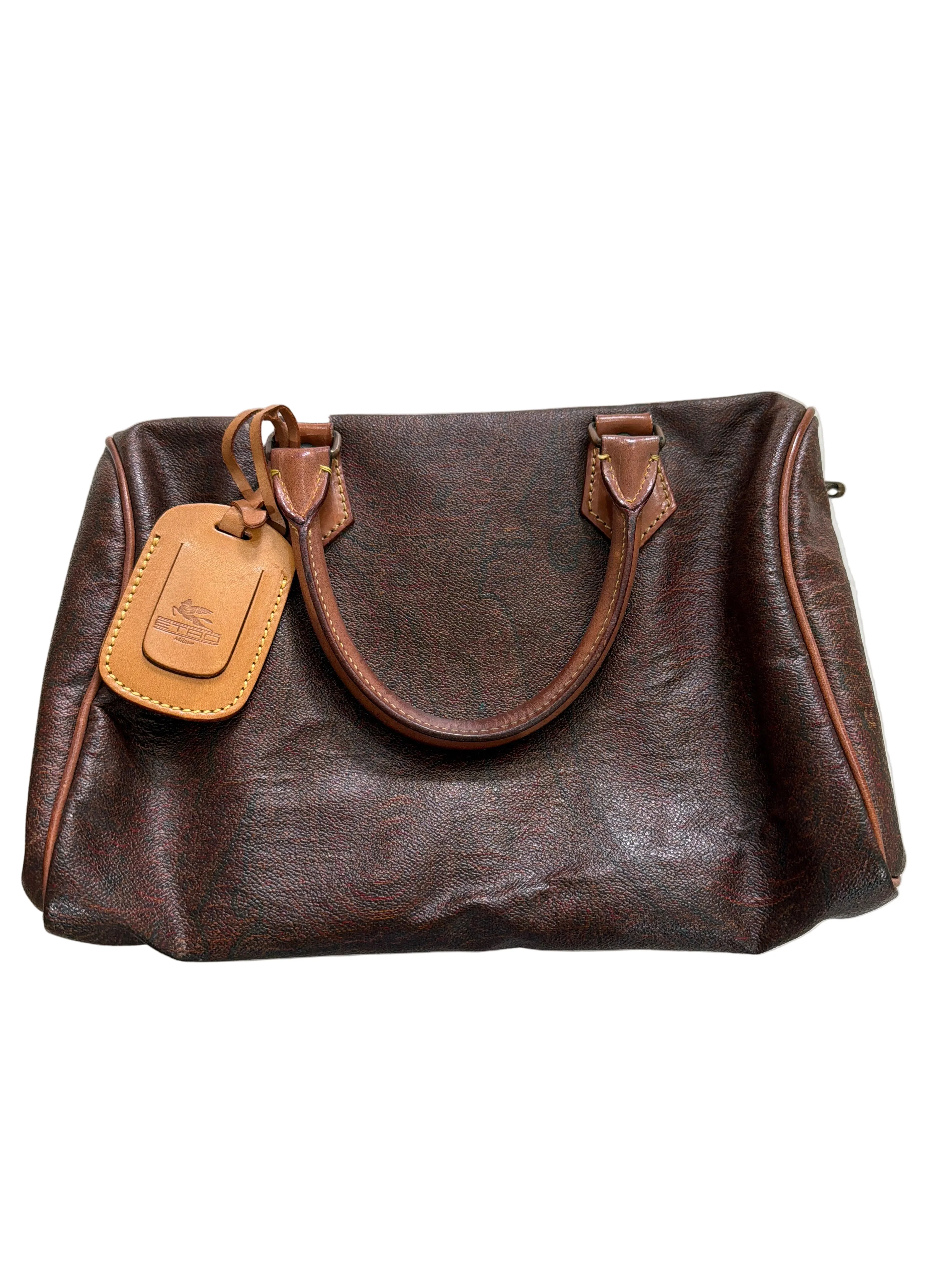 Etro | Paisley Print Speedy Bag with Top Handle (Good Condition) - Cons