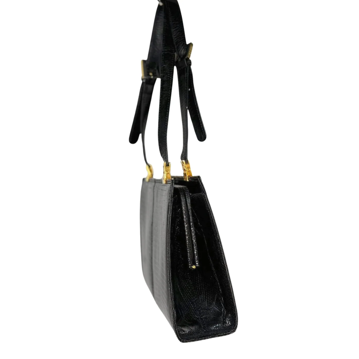 Fendi | Black Lizard Skin Handbag (Excellent Condition) - CONS - Image 3