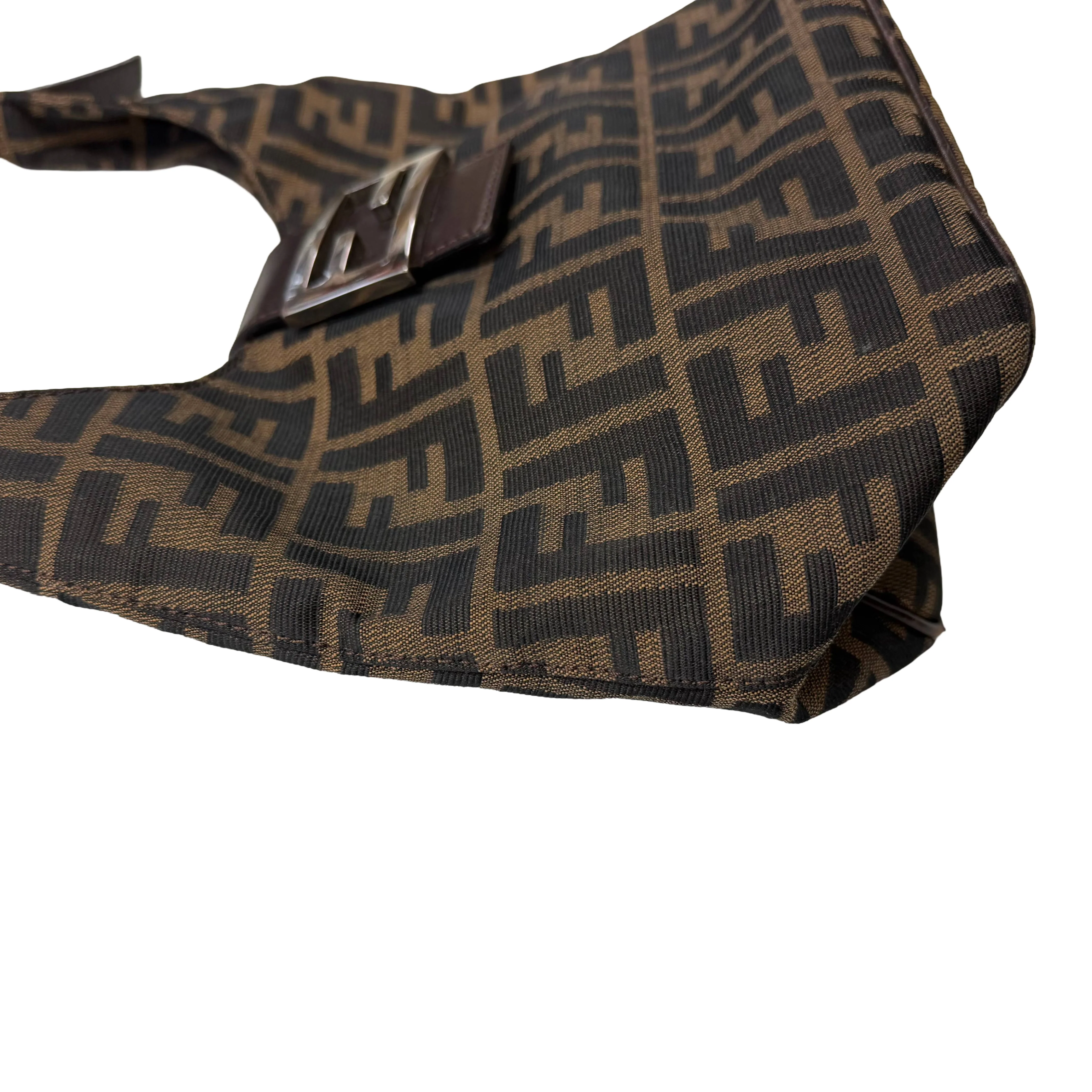 Fendi | Vintage Zucca Canvas Baguette Shoulder Bag – Brown (Good Condition) - Image 5