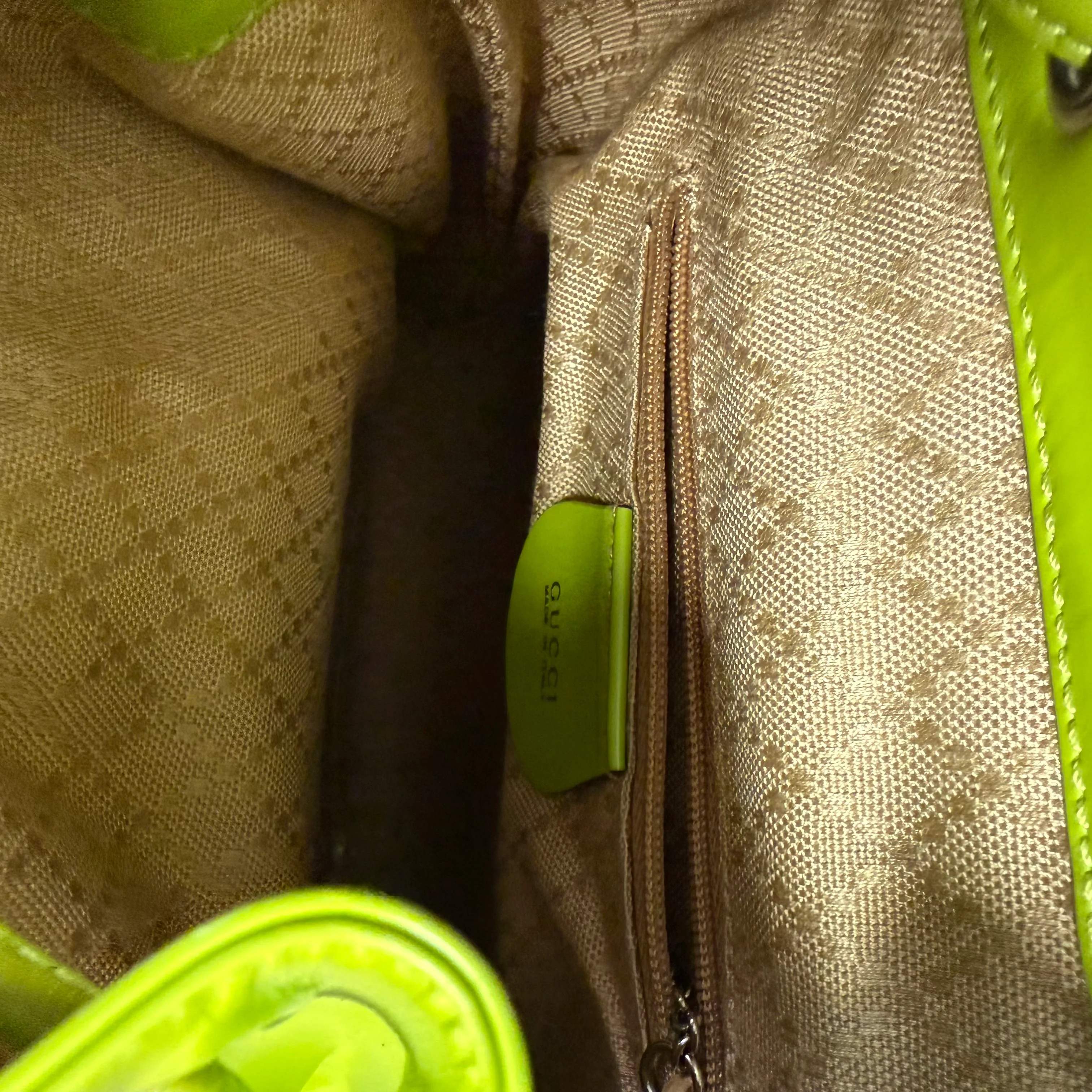 Gucci | Bamboo Leather Backpack – Green (Pristine Condition) - Image 5