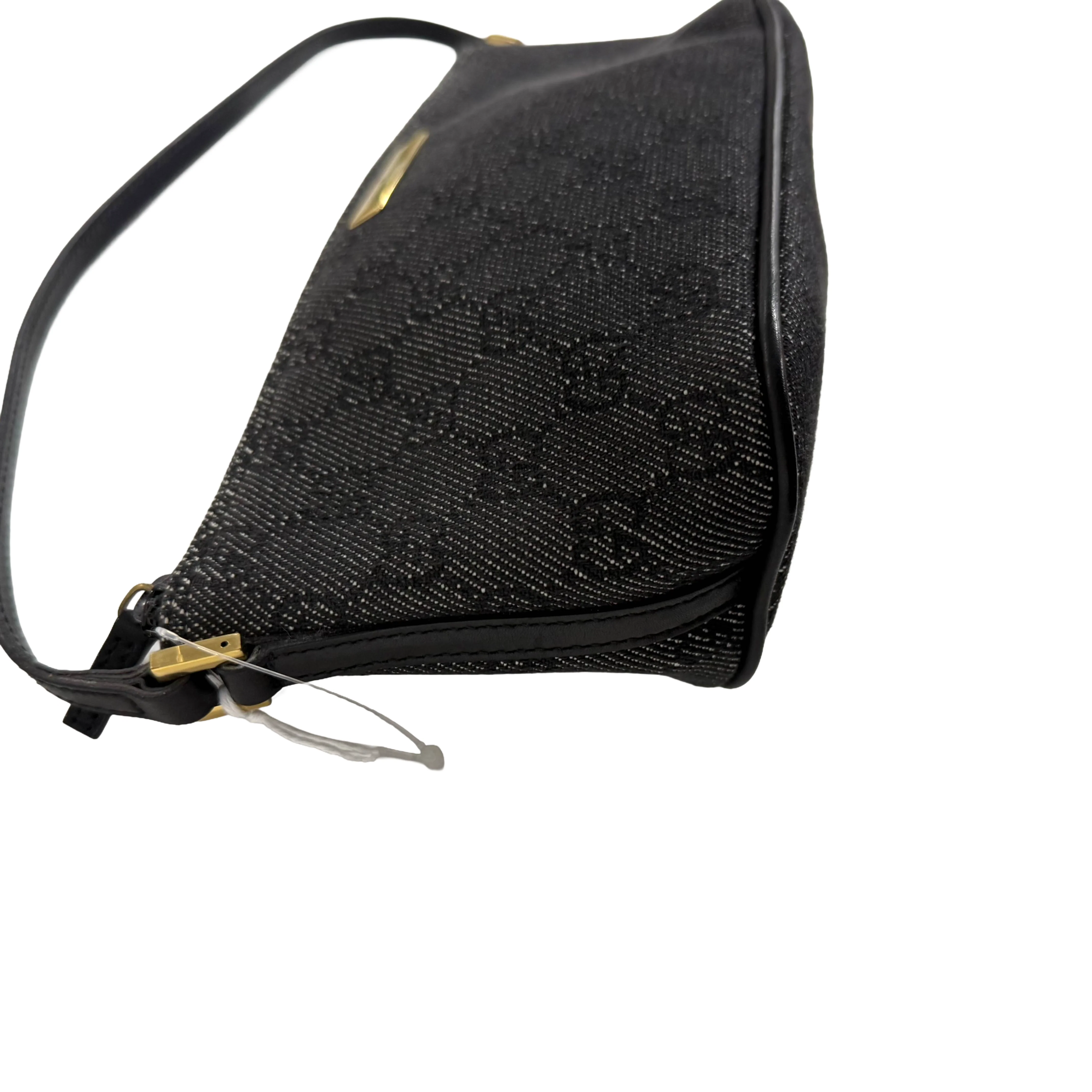 Gucci | GG Denim Mini Shoulder Bag – Black (Excellent Condition) - Image 4