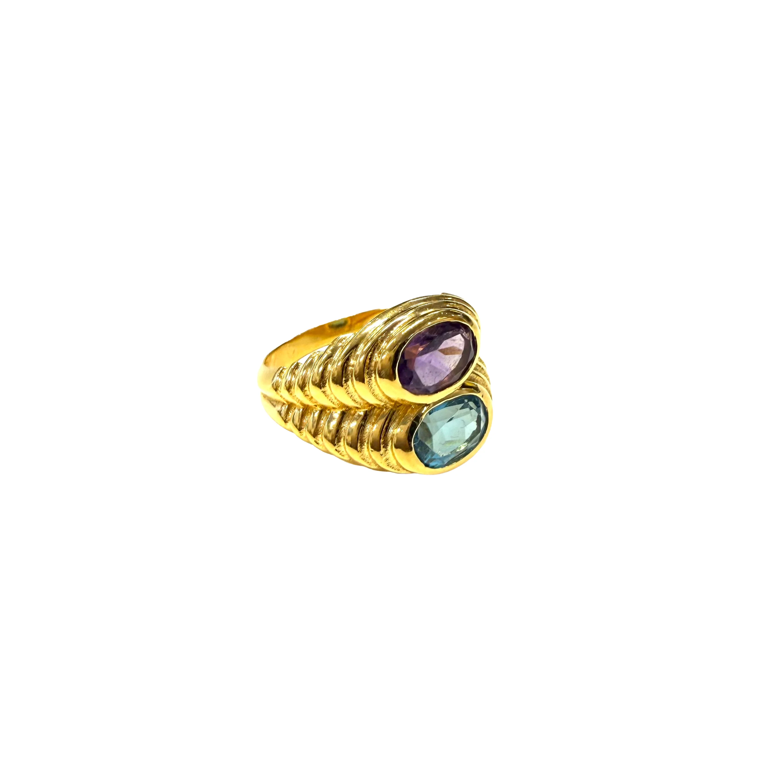 Hawkeye Vintage | Amethyst & Topaz Ring