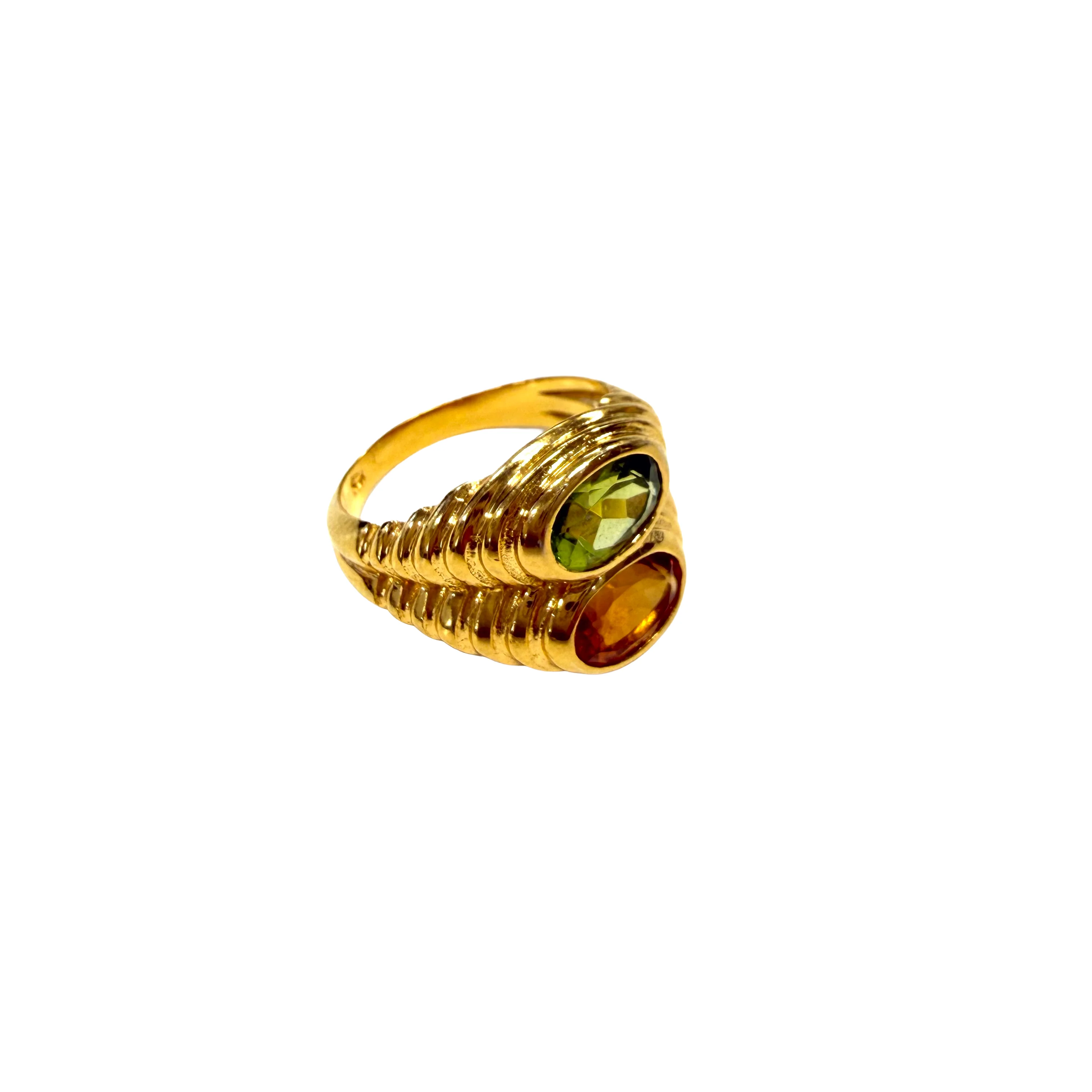 Hawkeye Vintage | Citrine & Peridot Ring