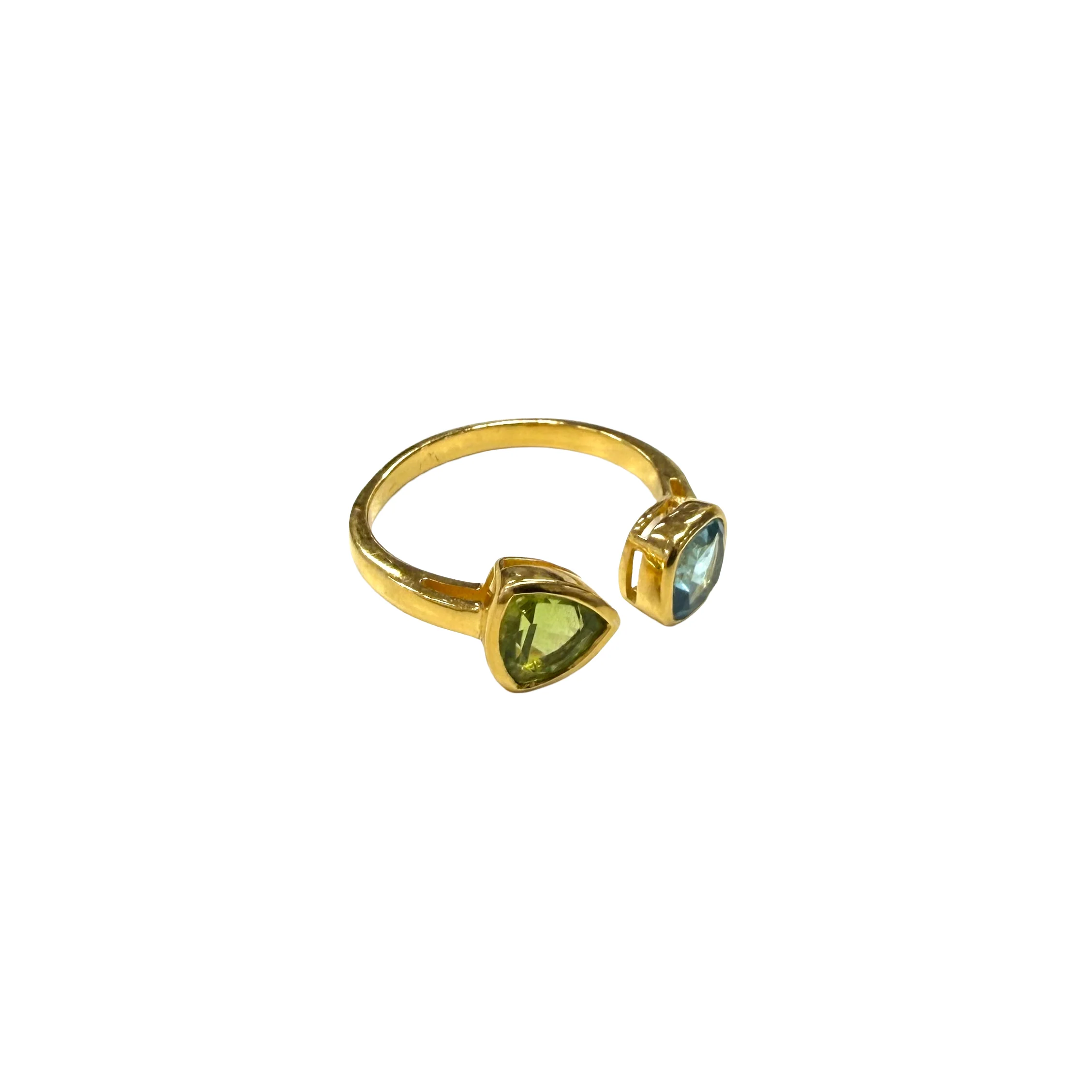 Hawkeye Vintage | Peridot & Topaz Ring