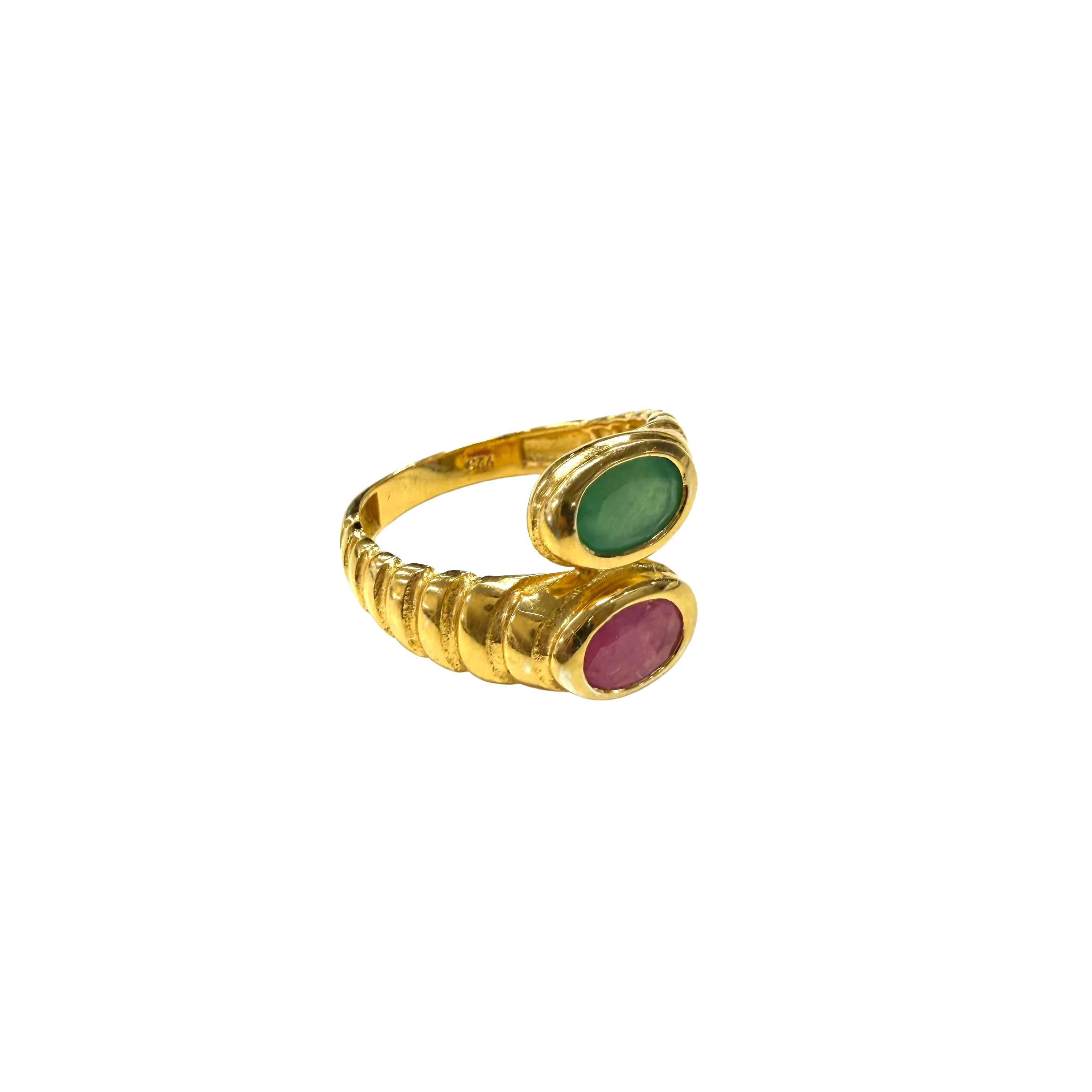 Hawkeye Vintage | Ruby & Emerald Ring