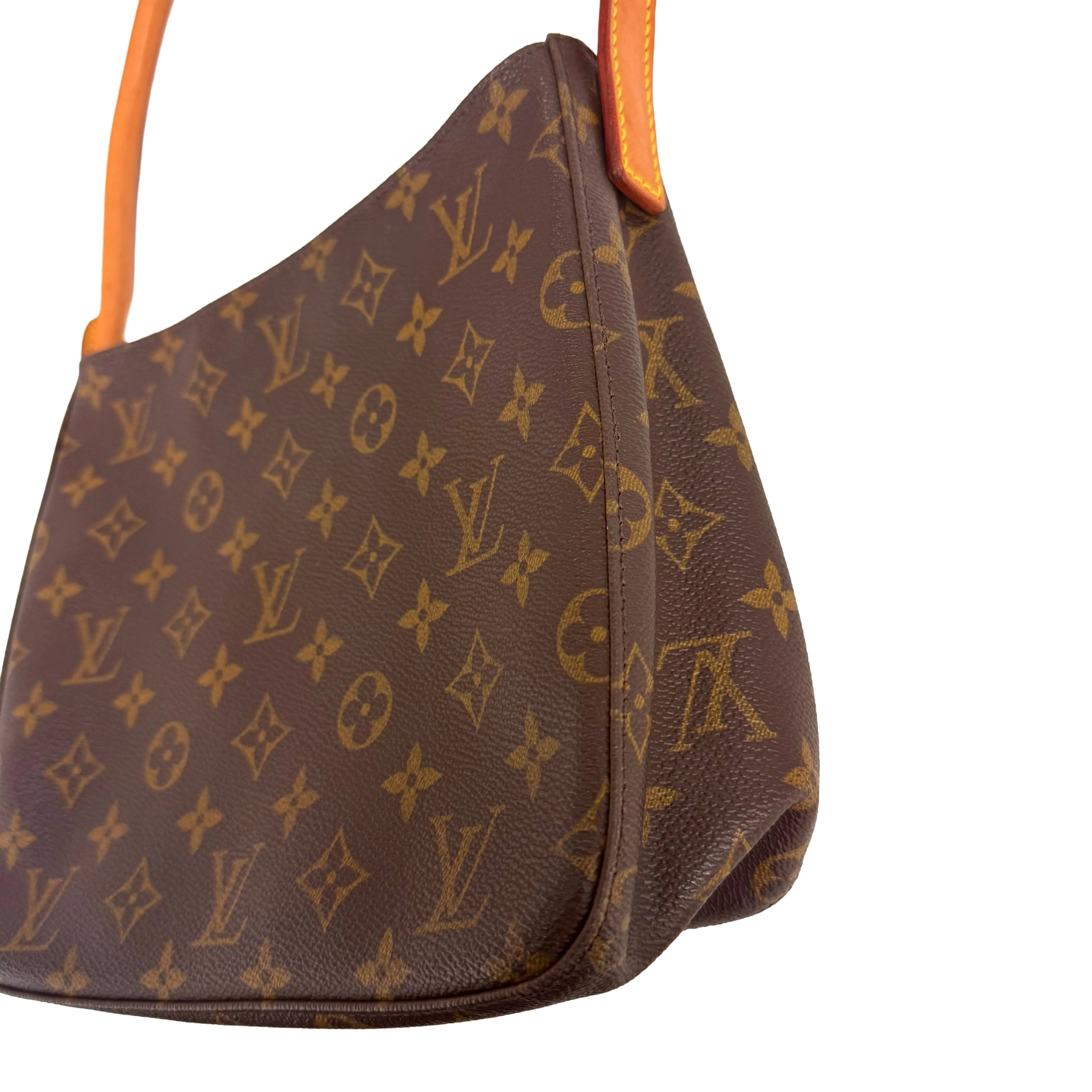 Louis Vuitton | Looping MM Monogram Shoulder Bag – Brown Canvas & Vachetta Leather (Excellent Condition) - Image 2
