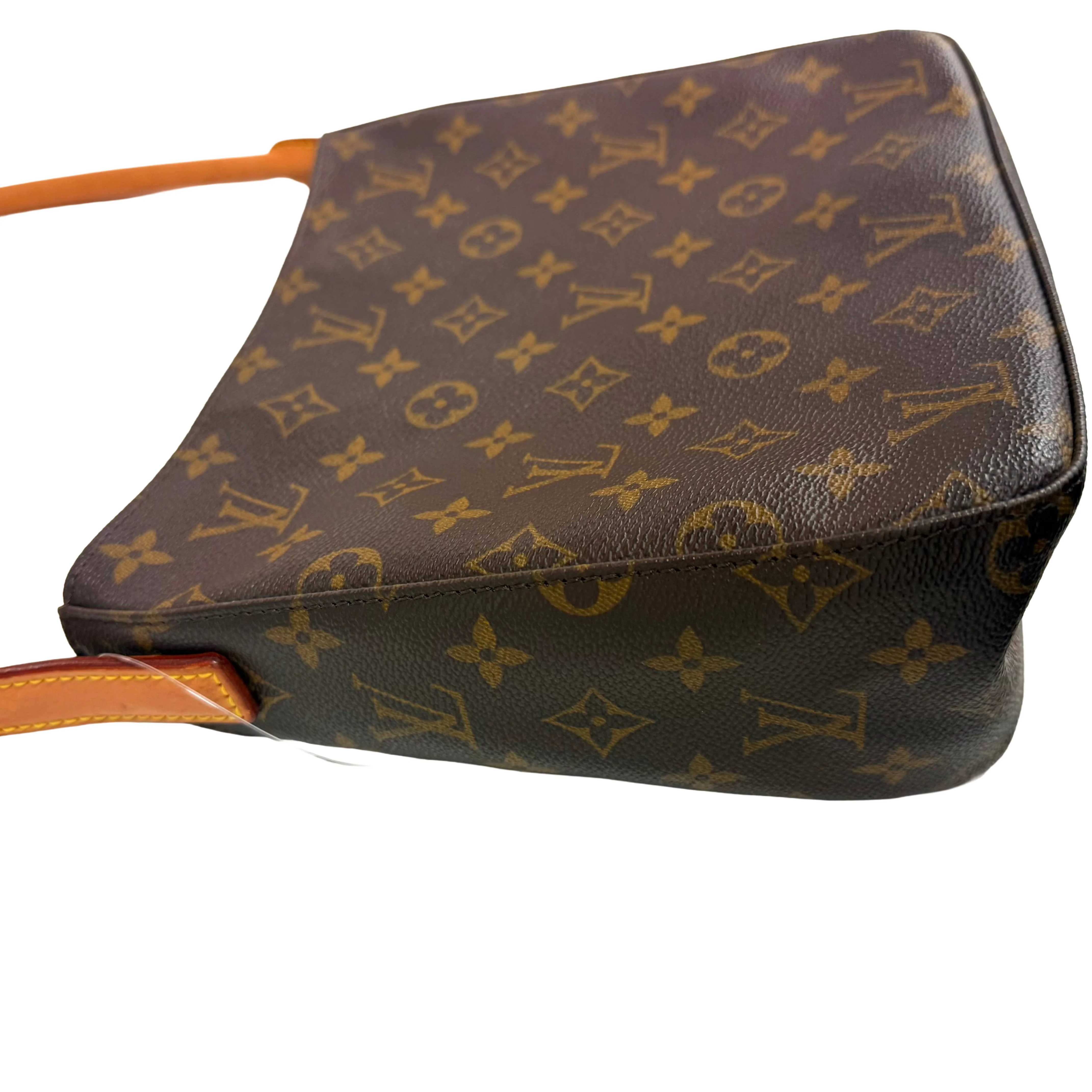 Louis Vuitton | Looping MM Monogram Shoulder Bag – Brown Canvas & Vachetta Leather (Excellent Condition) - Image 3
