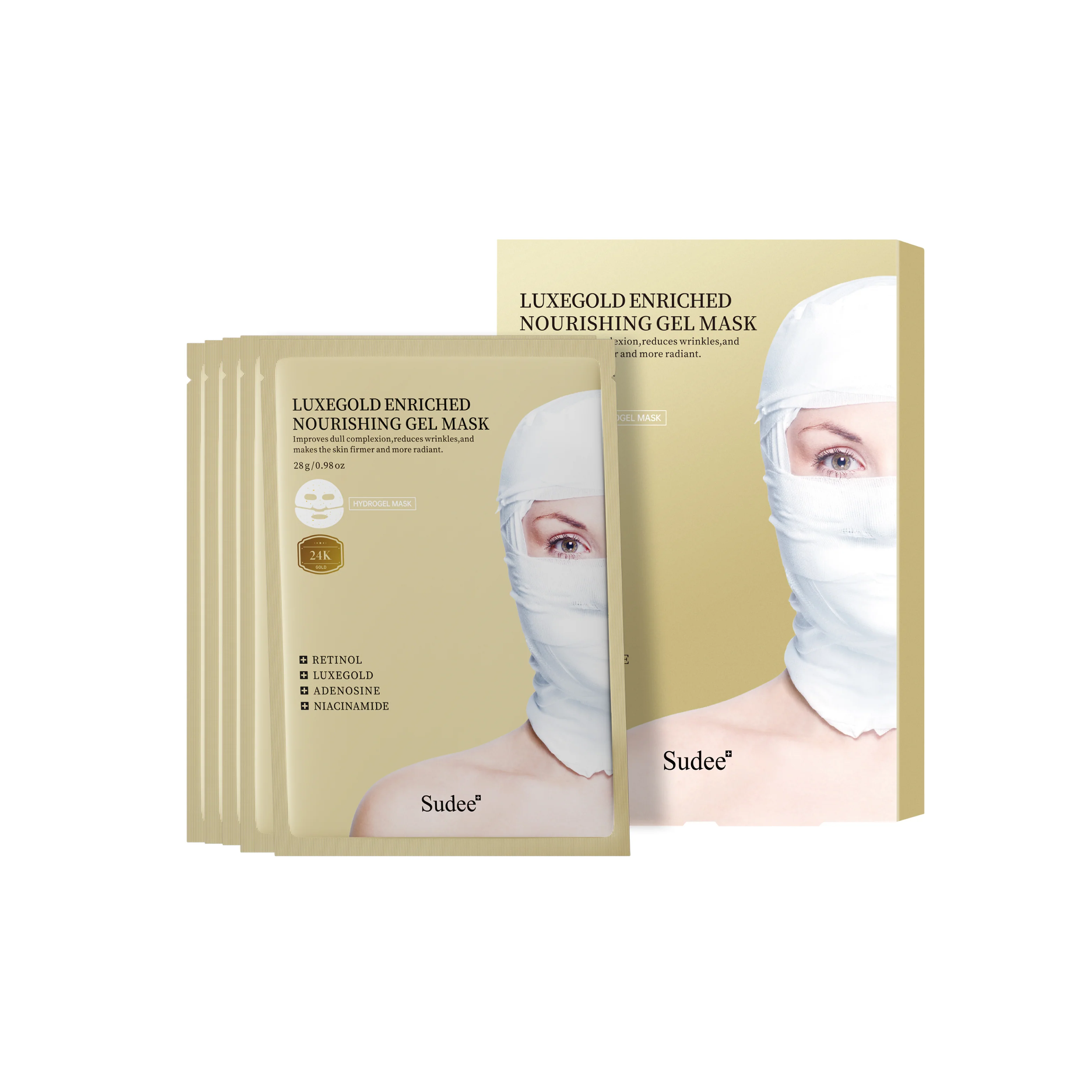 Luxegold Enriched Nourishing Gel Mask (Whitening + Anti-Wrinkle)