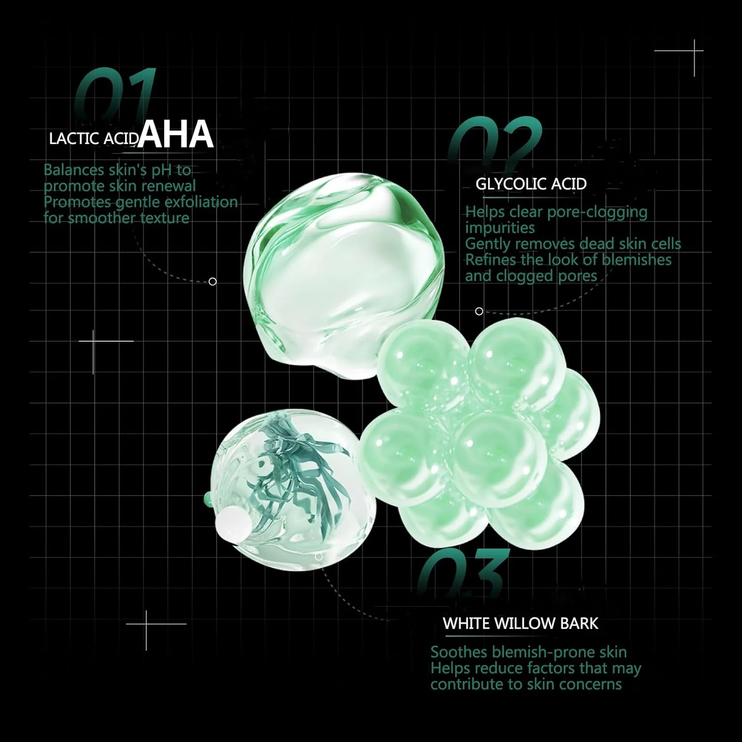 Premium Hydra Soother Mask - Pore Care with AHA & PHA, Balances Dry & Oily Skin, Gentle Exfoliation for Refined Texture, Skin Irritation Tested Korean Skincare - Image 2