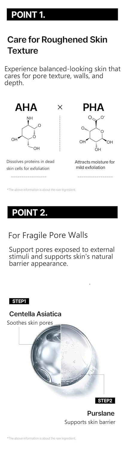 Premium Hydra Soother Mask - Pore Care with AHA & PHA, Balances Dry & Oily Skin, Gentle Exfoliation for Refined Texture, Skin Irritation Tested Korean Skincare - Image 6