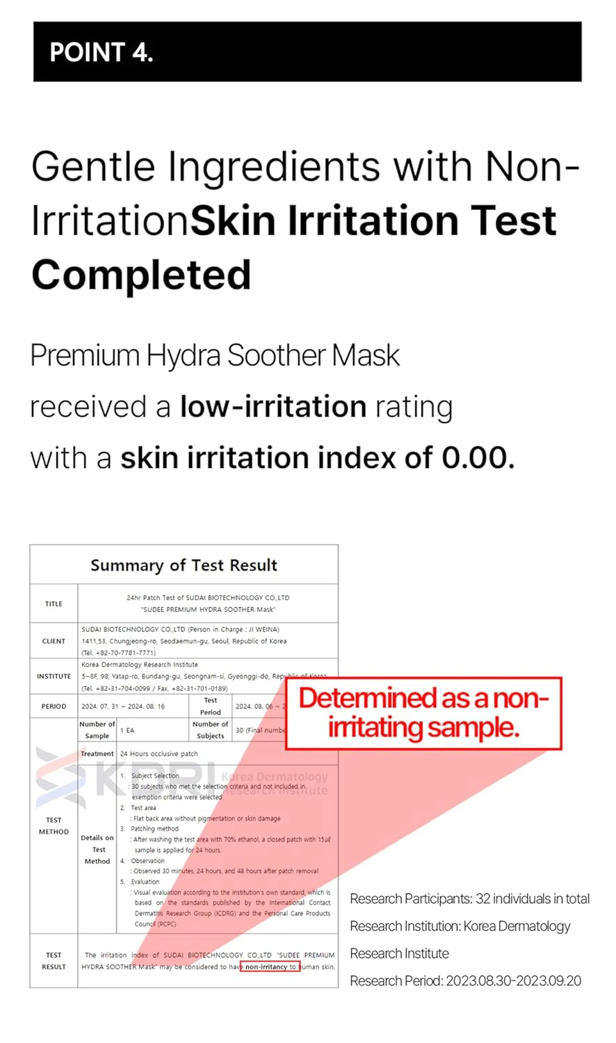 Premium Hydra Soother Mask - Pore Care with AHA & PHA, Balances Dry & Oily Skin, Gentle Exfoliation for Refined Texture, Skin Irritation Tested Korean Skincare - Image 8