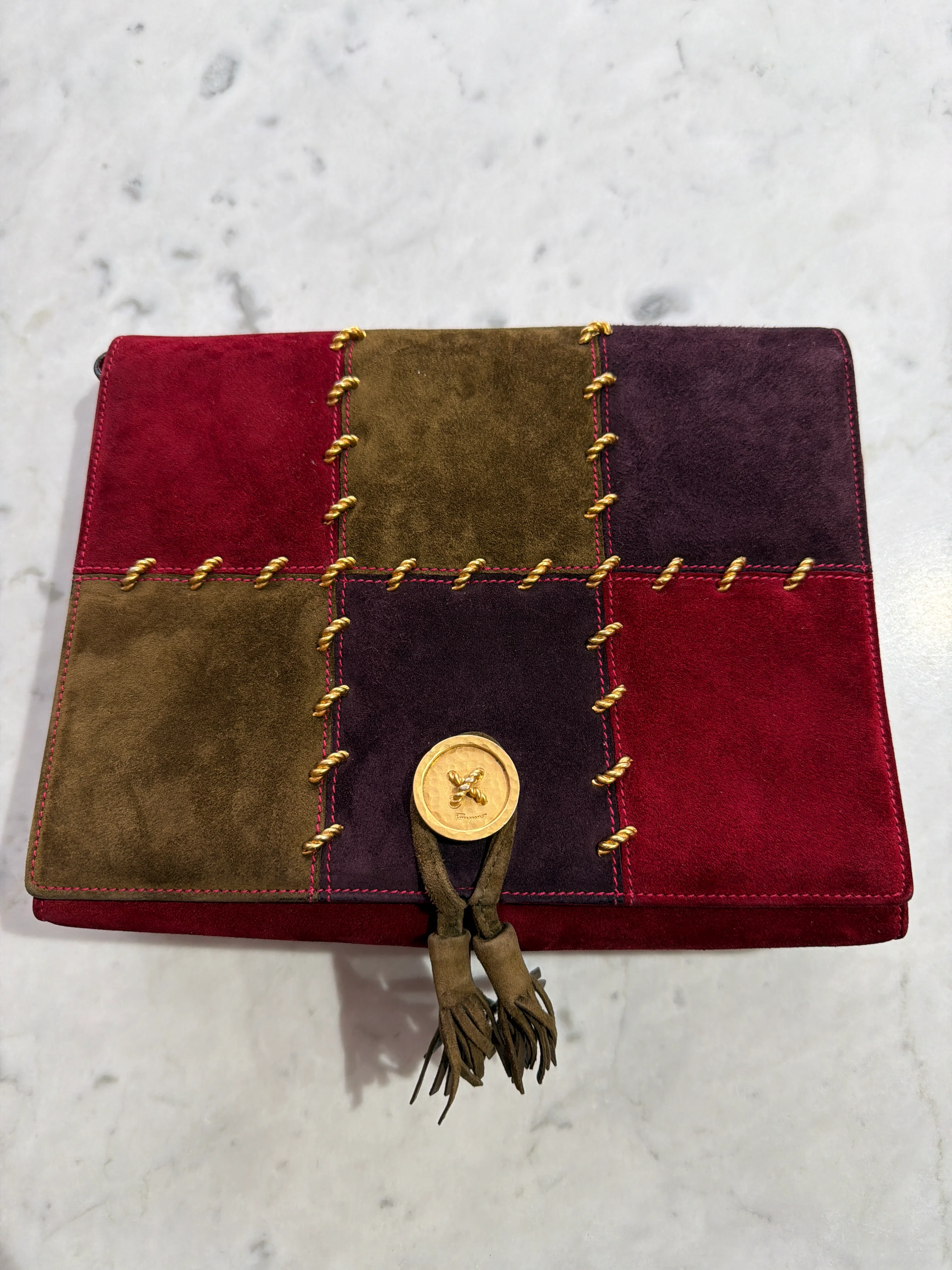 Salvatore Ferragamo | Suede Patchwork Bag - HV