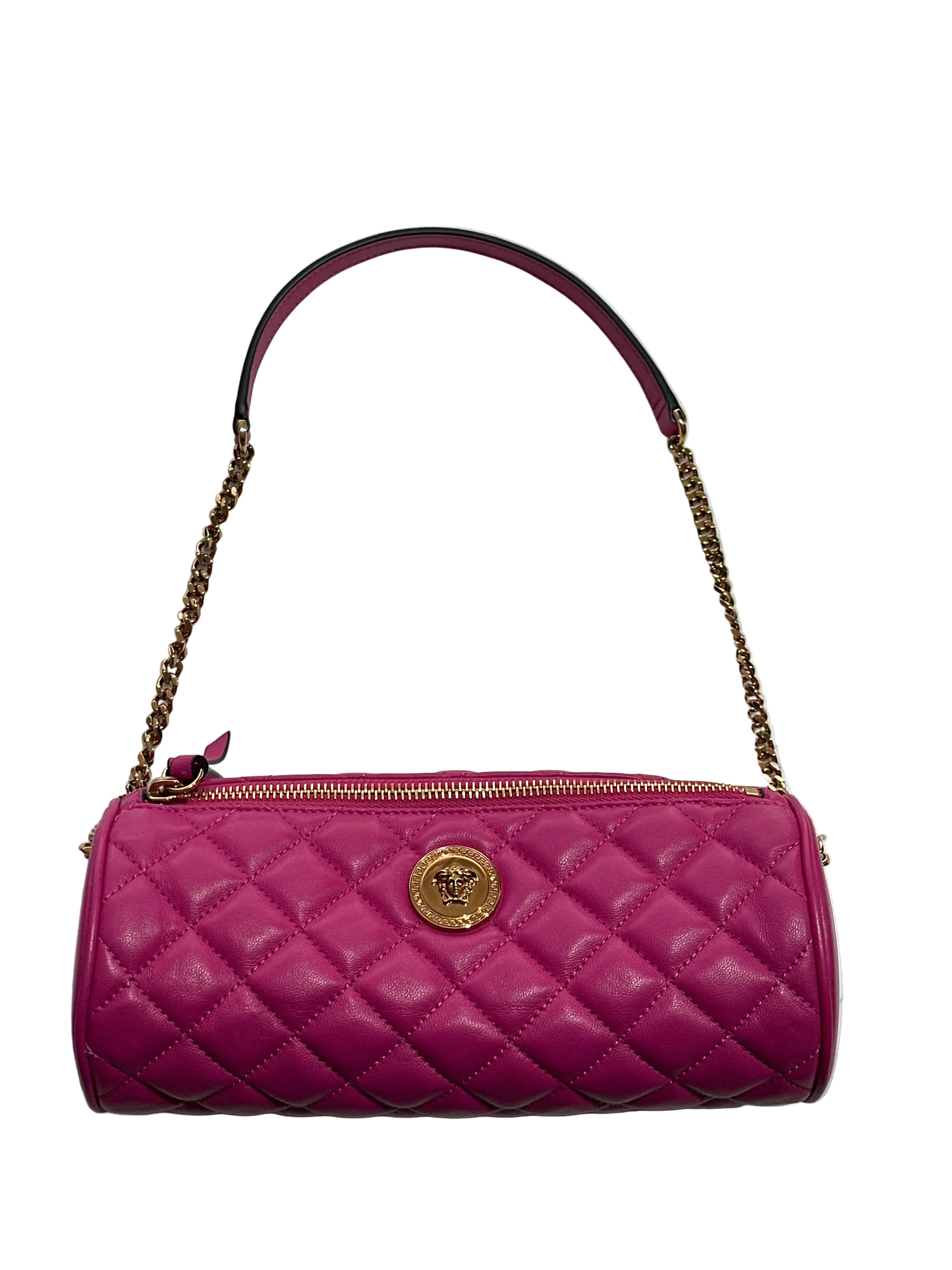 Versace | Purple Pochette with Gold Hardware - Cons