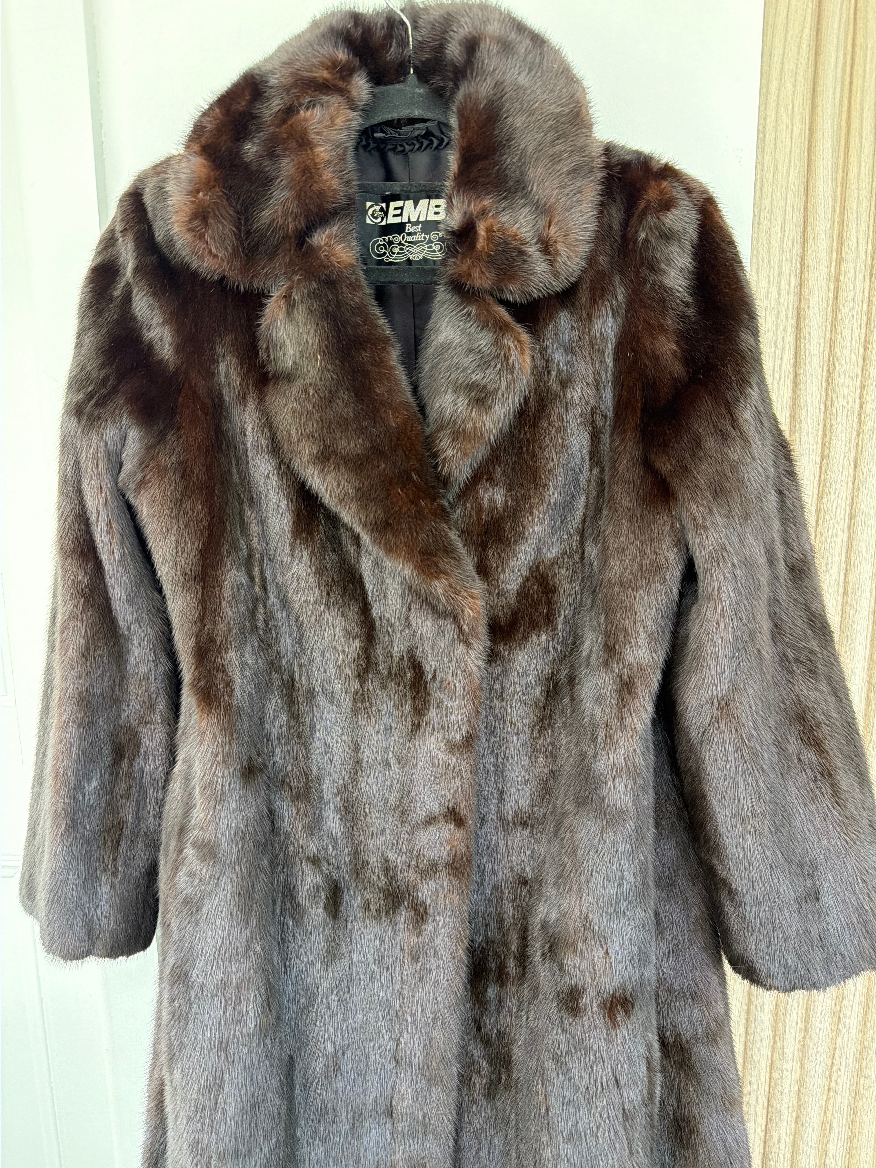 Vintage Fur Coat | Emba Dark Brown Long Fur Coat